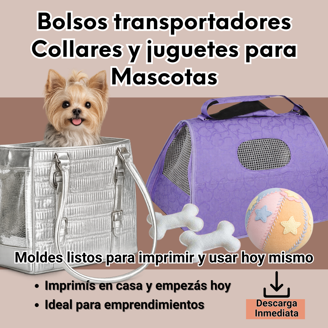 Bolsos, Collares y Juguetes para Mascotas